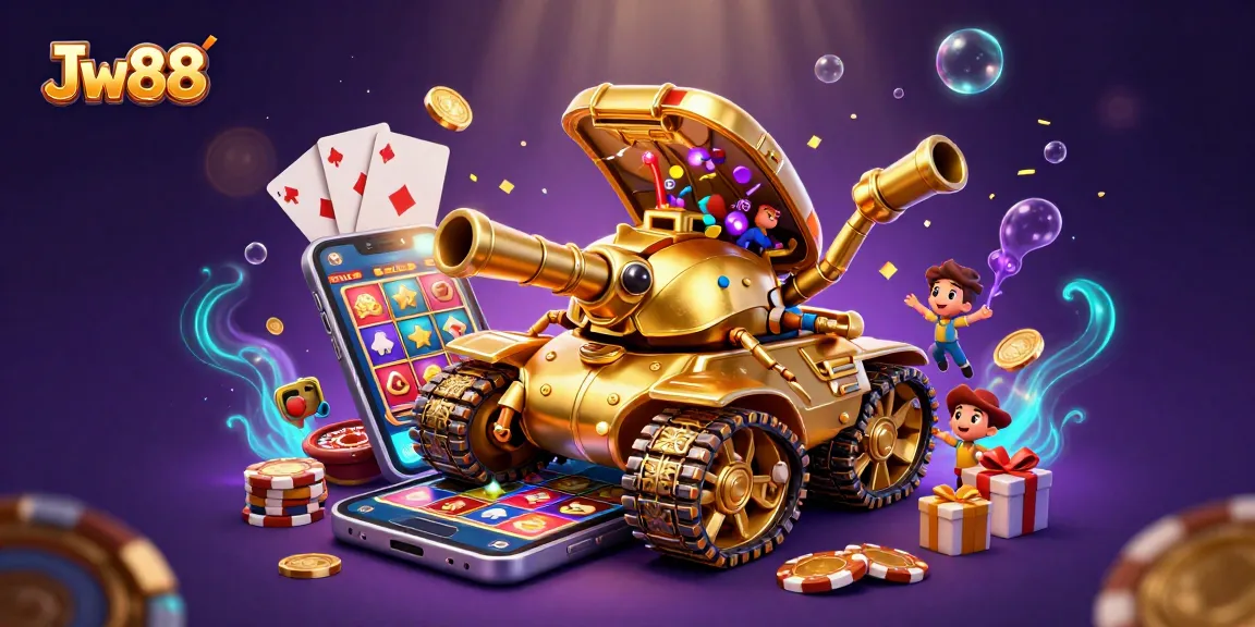 Engage with Jw88 virtual gaming excitement inside a colorful 3D casino beetle tank.