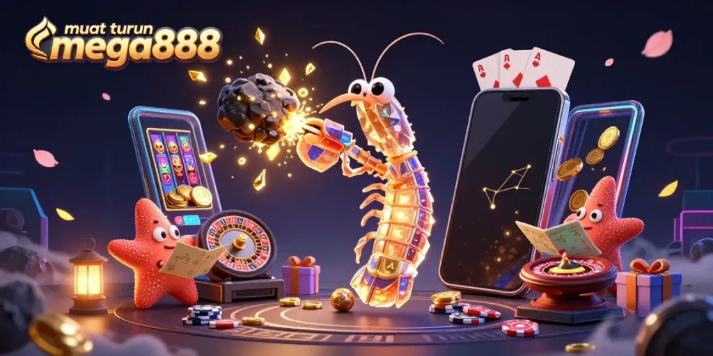 Engage in thrilling adventures with muat turun mega888 as golden gems rain from a cosmic battle.
